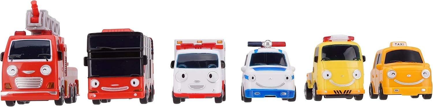 Tayo The Little Bus Special Friends Set 1 - Christmas and Birthday Gifts for Kids, Compatible with Large Playsets! Includes Popular Tayo Friends from The Animation