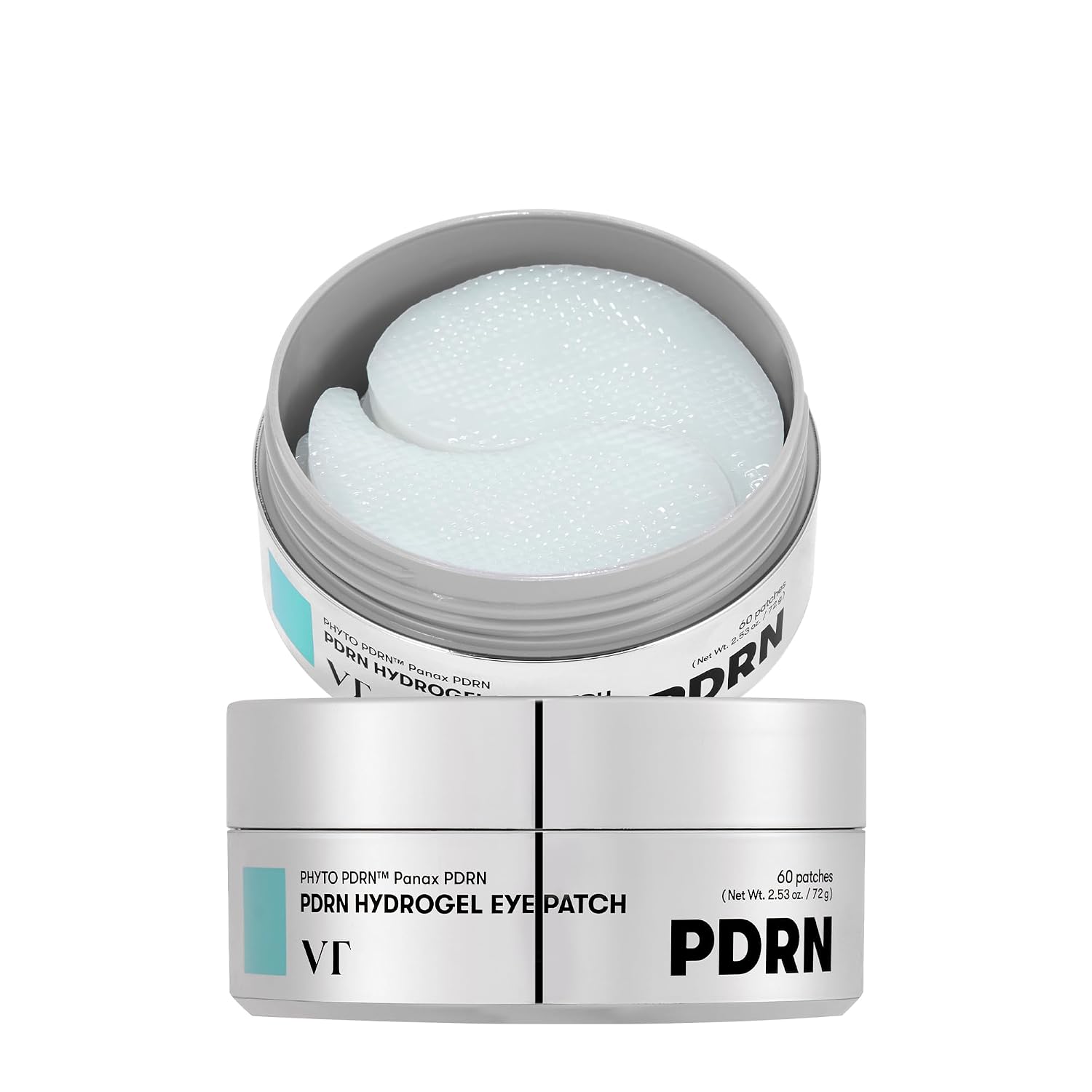 VT COSMETICS PDRN Hydrogel Eye Patch (60 Patches / 30 Pairs) – Under Eye Patches for Dark Circles, Puffiness & Wrinkles, Vegan PDRN, Retinal & Collagen, Hydrating Anti-Aging, Korean Skincare