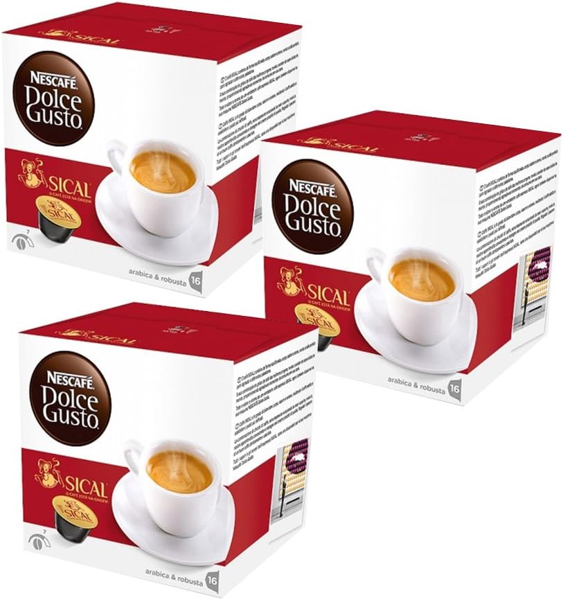 Nescafe Dolce Gusto Espresso Sical 3x16 Coffee Pods (48 Capsules)