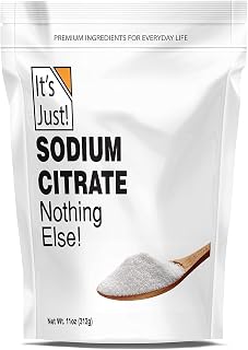 It's Just - Sodium Citrate, Food Grade Thickener, Non-GMO, Cheese Sauce Emulsifier, Spherification, Preserve Foods, 11oz