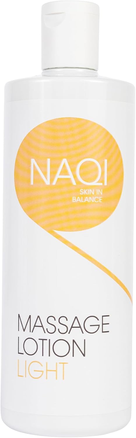 NAQI - Light Massage Lotion - for Short Therapeutic Massages - Moisturising and Nourishing - Hypoallergenic - for Professional Use - Paraben-Free - Dermatologically Tested - 500 ml