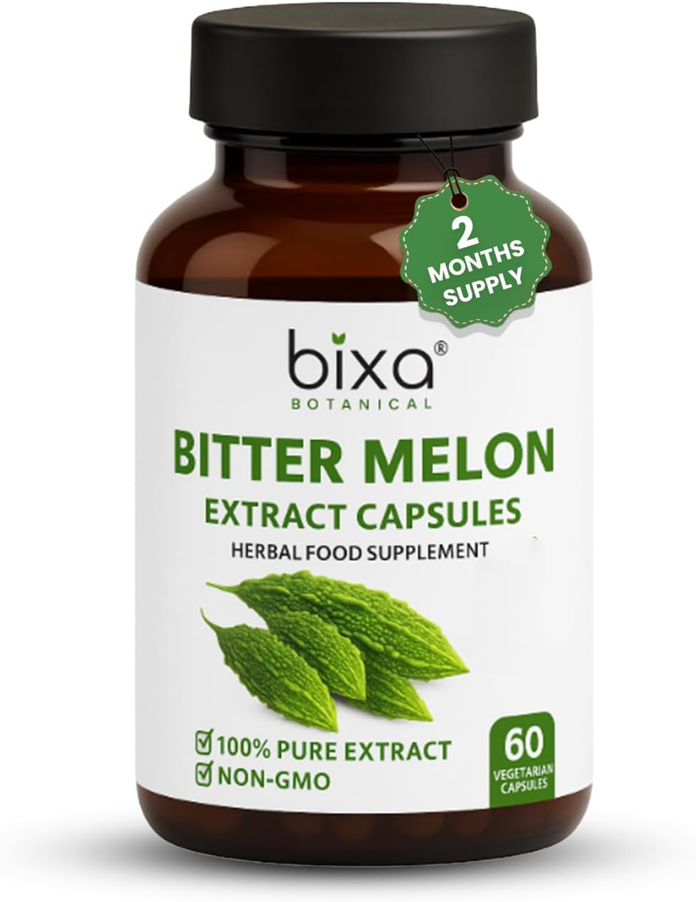 bixa BOTANICAL | Bitter Melon Extract | Karela | Momordica Charantia 450 mg Vegitarian Capsules| Gluten Free | 100% Pure. (60 Count (Pack of 1))