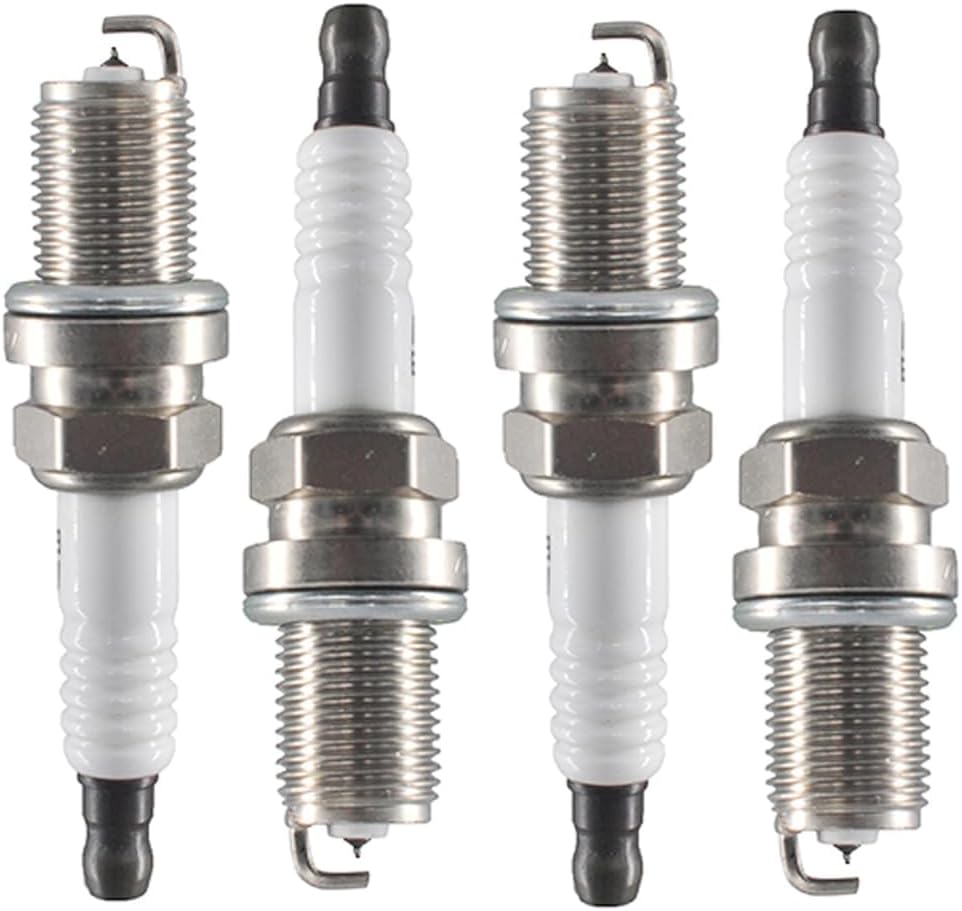Iridium Spark Plug Set 4 PCS Sparkplug Iridium Compatible with AUDI BMW FORD HONDA MAZDA MERCEDES-BENZ MG NISSAN OPEL VAUXHALL RENAULT ROVER SEAT SKODA TOYOTA VOLVO VW BKR6EIX-11