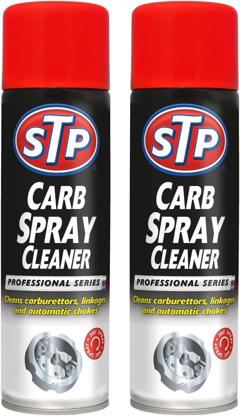 STP Carb Spray 500ml – Pack of 2 | Powerful Carburetor & Choke Cleaner | Removes Gum, Varnish & Deposits | Improves Engine Performance