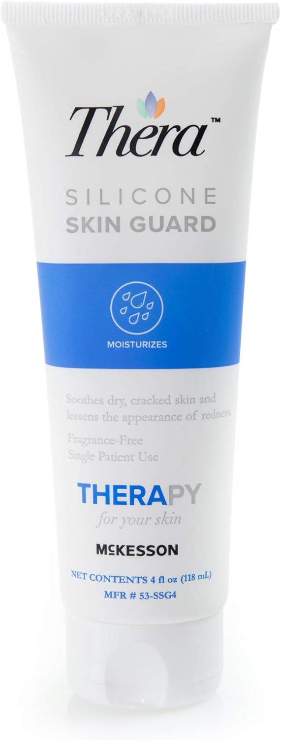 Thera Silicone Skin Guard, Protects and Soothes Dry, Cracked Skin - Silicone-Rich, Gentle Formula ideal for Neonates, Diabetics, and Geriatrics, 4 oz