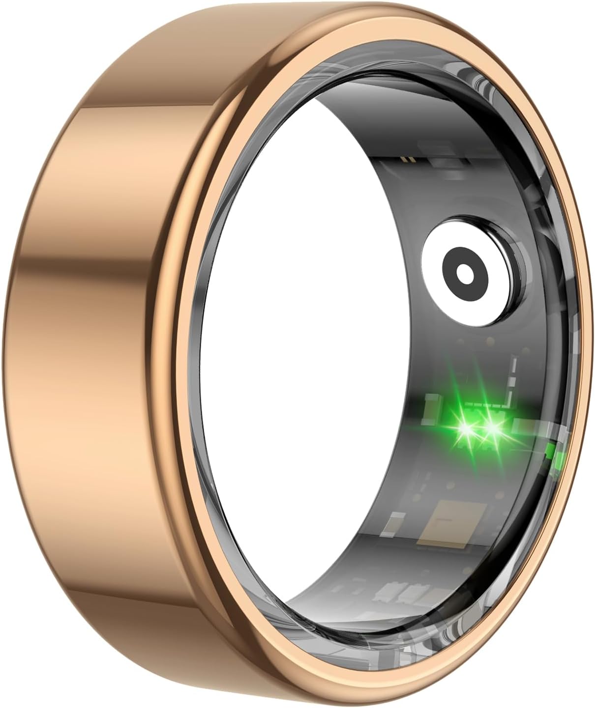 EBTOOLS Smart Ring, Physical Activity Tracking Ring, IP68 Activity with App, Support Camera Remote Control, Exercise Steps, Wearable Smart Ring (8#)