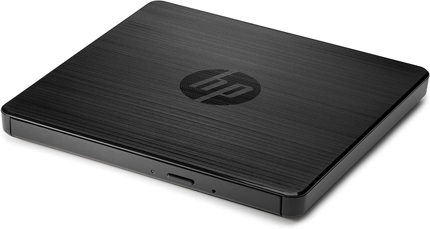 HP USB External DVDRW Drive | Compact | 8x DVD and 24x CD Double-Layer Recording Capability | Windows and macOS Compatible | Black