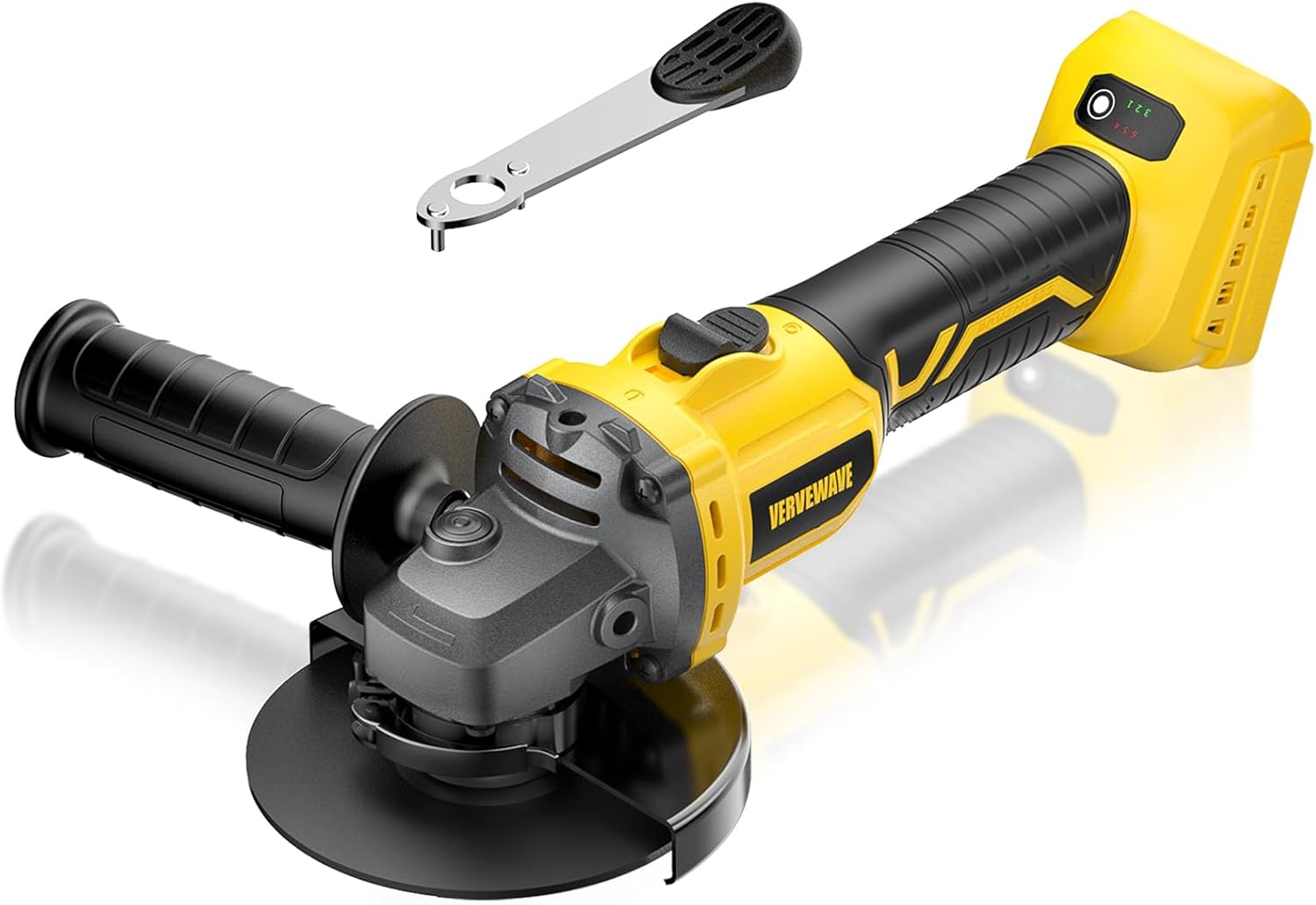 Angle Grinder Brushless fit DEWALT 20V Battery (No Battery), 6 Variable Speed Power Grinder 4-1/2", Cordless Angle Grinder Power Tools For Cutting Grinding Polishing (Tool Only)
