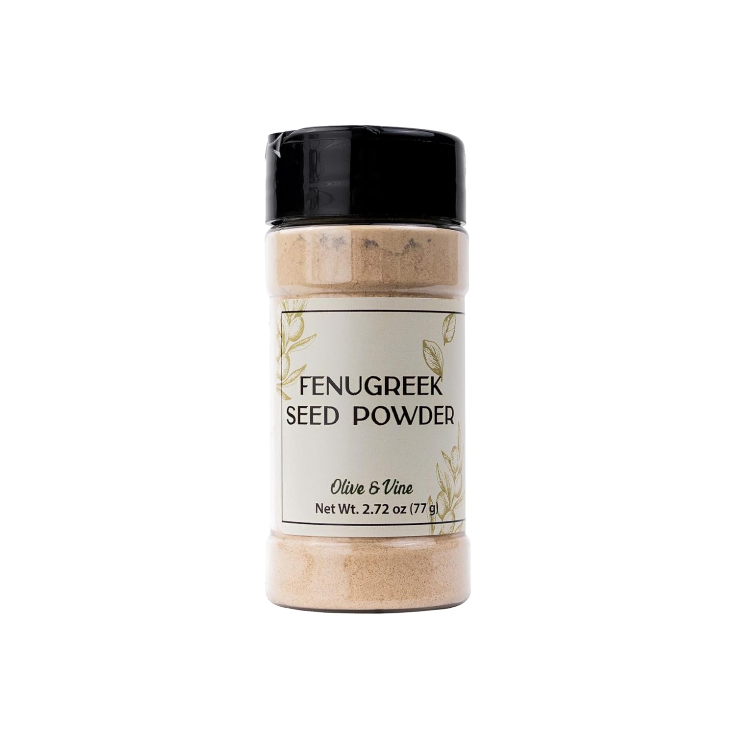 Olive & Vine Fenugreek Seed Powder, Earthy & Nutty Flavor, Use in Curries, Stews, and Spice Blends, with Rich Tradition, Authentic Taste, for Global Recipes (2.72 Ounce)
