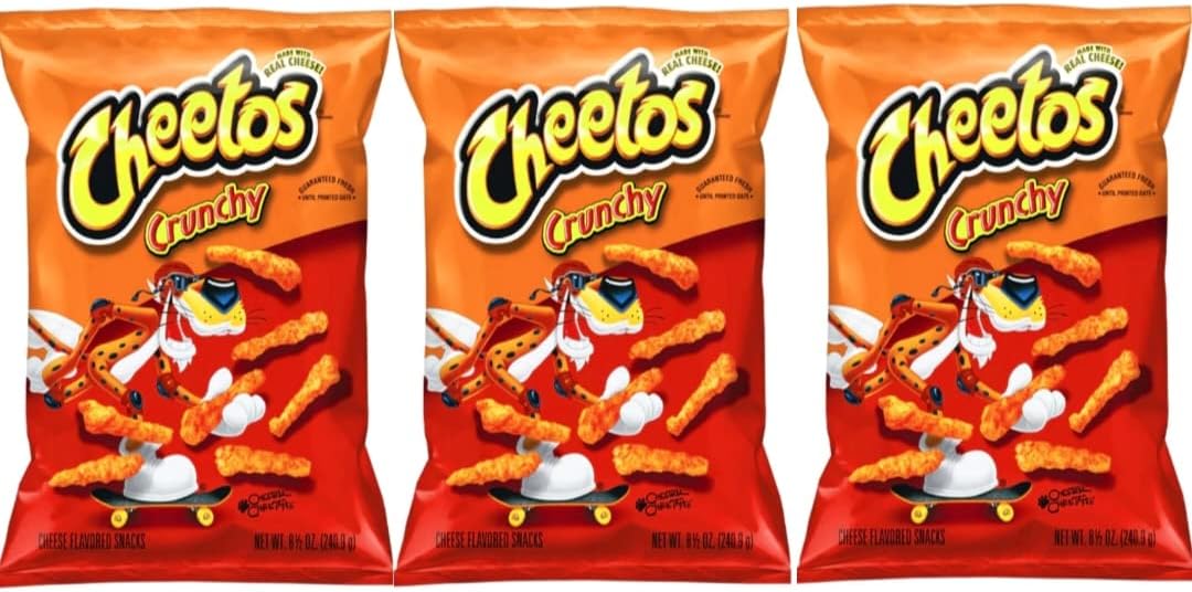 Cheetos Crunchy Cheese 8oz/226g (Pack of 3) BIG PACKS