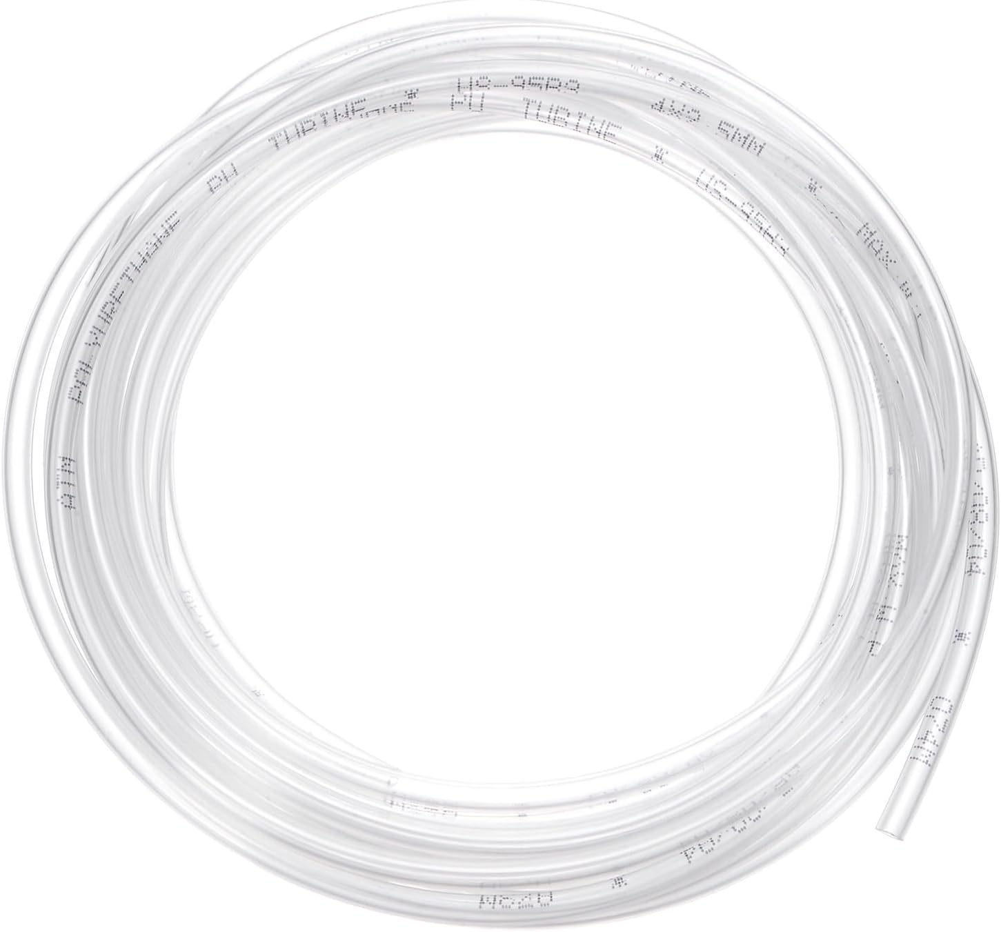 sourcing map Pneumatic Tubing Pipe Pu Hose 4mm OD x 2.5mm ID 5 Meters(16.4 FT) Air Compressor PU Polyurethane Line Hose Tube for Air Compressor Water Fluid Transfer, Clear