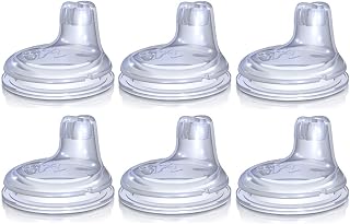 Nuby 6 Pack Replacement Silicone Spouts for The Nuby *No Spill Easy Grip Cup*