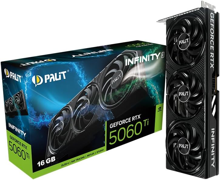 Palit GeForce RTX 5060 Ti Infinity 3 (16GB GDDR7/PCI Express 5.0/2572MHz/28000MHz)