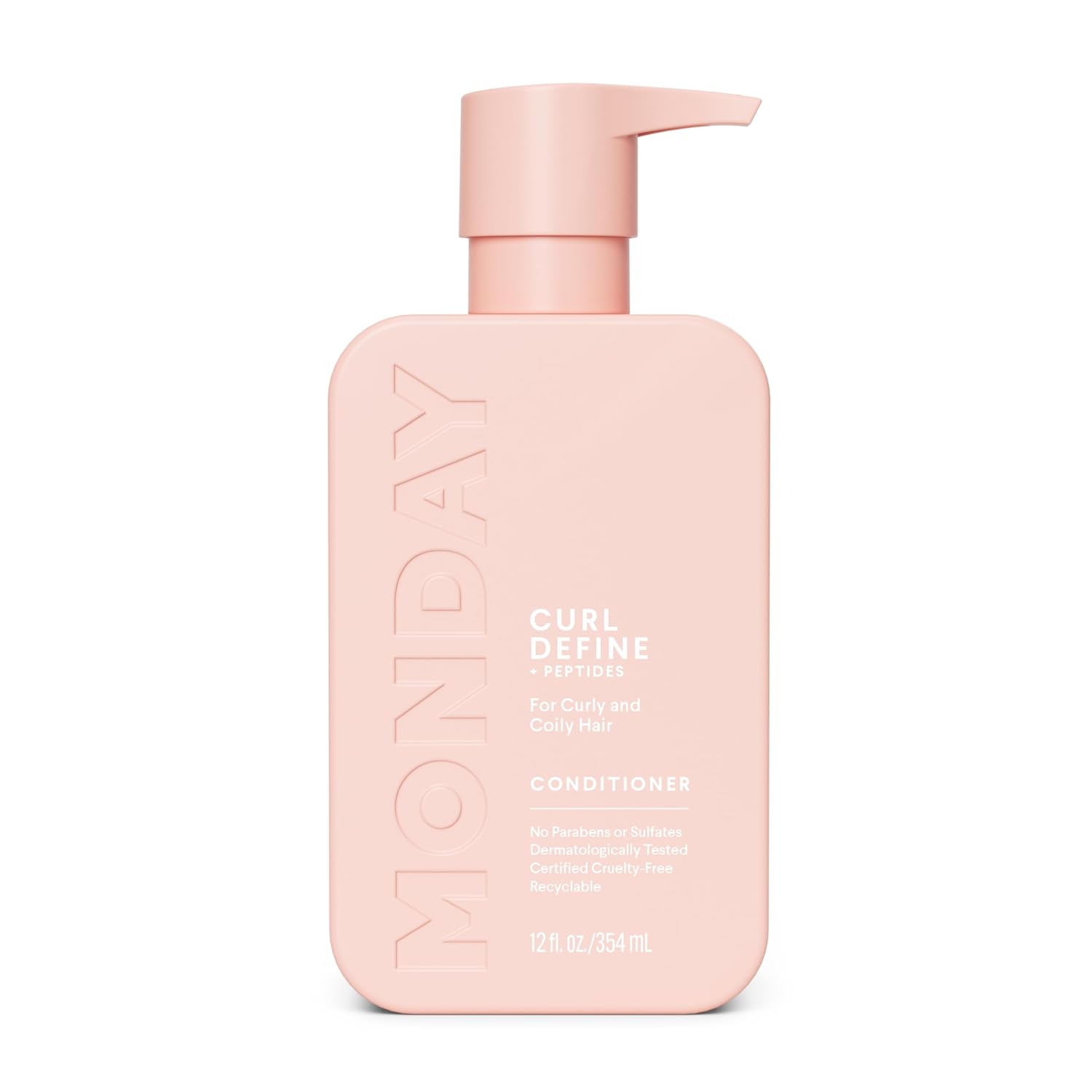 MONDAY HAIRCARE CURL DEFINE Conditioner with Peptides, Coconut Oil & Shea Butter for Curls of All Types 354 mL