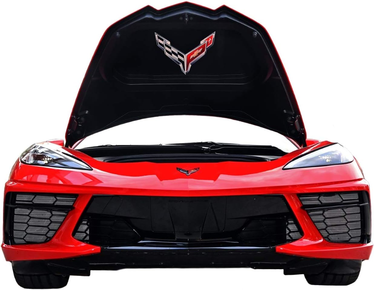 C8 Corvette Trunk Crossed Flag Metal Under Lid Frunk Emblem Fits: 2020 + Later