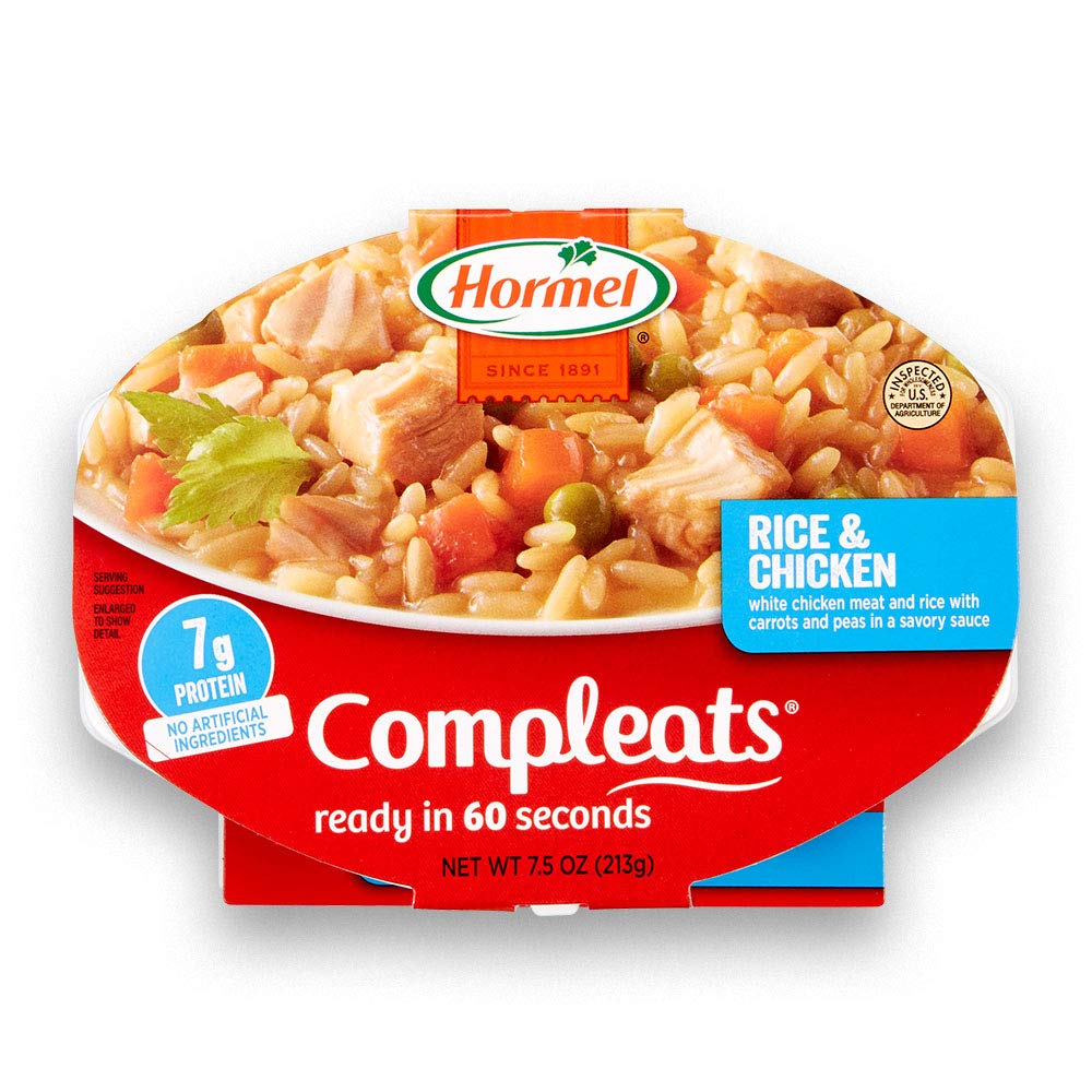 HORMEL COMPLEATS Rice & Chicken with White Meat, Microwaveable, 7.5oz x7