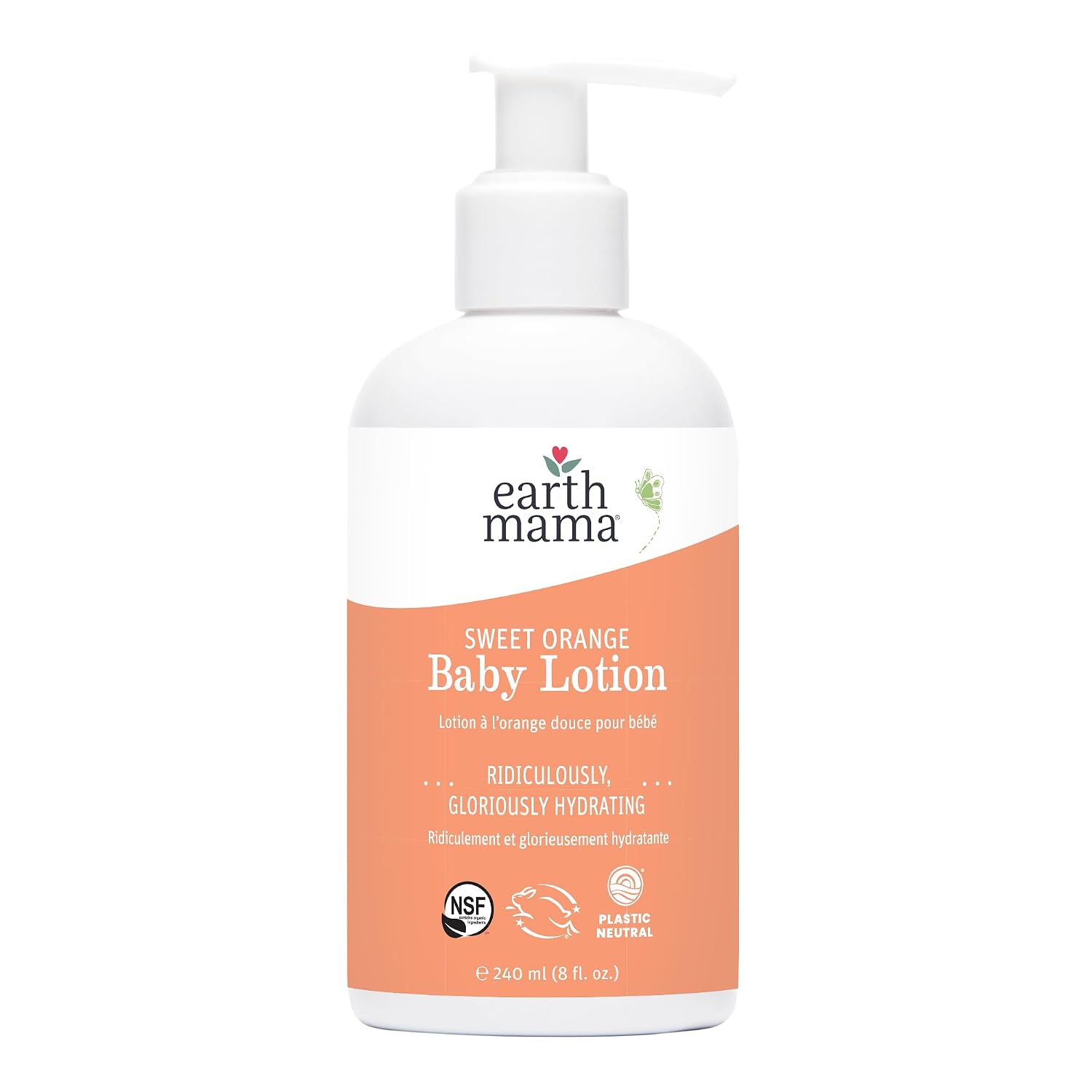 Earth Mama - Sweet Orange Baby Lotion - 8 Fl Oz