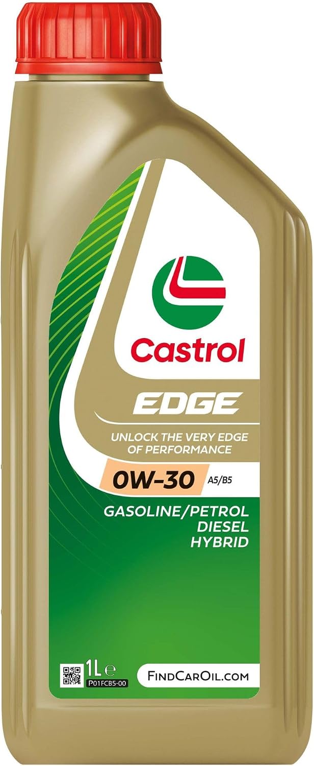 Castrol EDGE 0W-30 A5/B5, Advanced Fully Synthetic Engine Oil, Meets ACEA A5/B5 Specifications, 1L