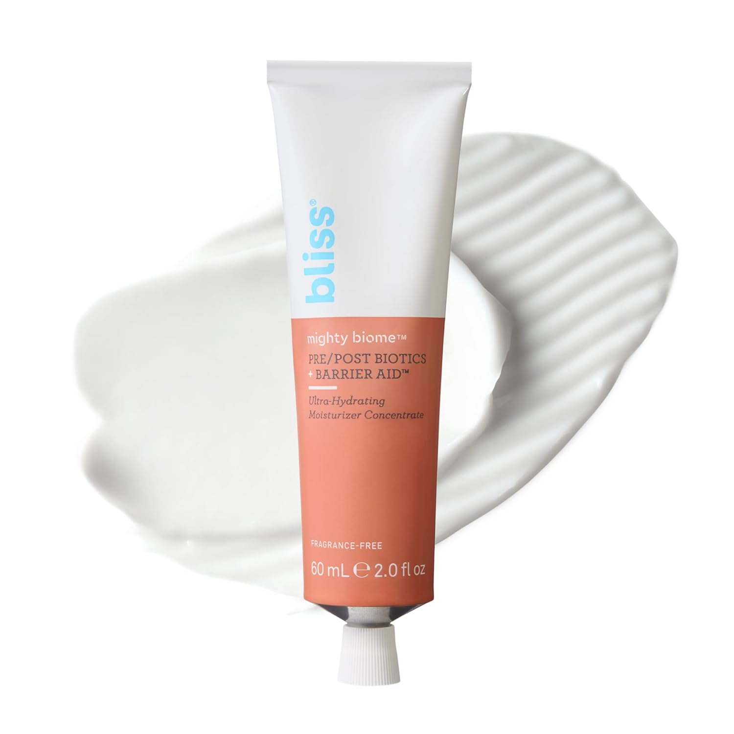 Bliss Mighty Biome Probiotic Nourishing Moisturizer | Ultra-Hydrating with Squalane & Coconut Oil | Strengthens Skin Barrier | 2 oz