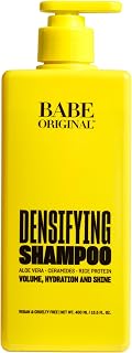 BABE ORIGINAL Locks Densifying Shampoo for Women and Men, Volumizing Shampoo Promotes Thickness and Prevents Hair Loss, for Fuller, Thicker Hair, Cruelty Free, 13.5 fl oz.