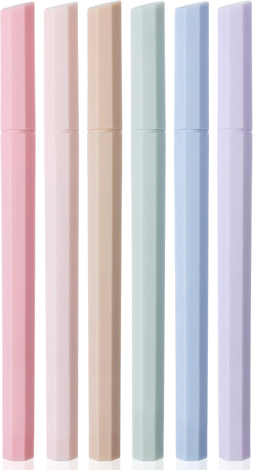 Mr. Pen- Aesthetic Highlighters, 6 Pack, Muted Pastel Color, Chisel Tip, No Bleed Bible Highlighter, Assorted Colors, School Supplies