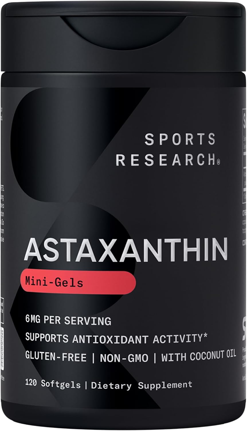 Sports Research® Icelandic Astaxanthin 6mg w/Coconut Oil - 120 Count