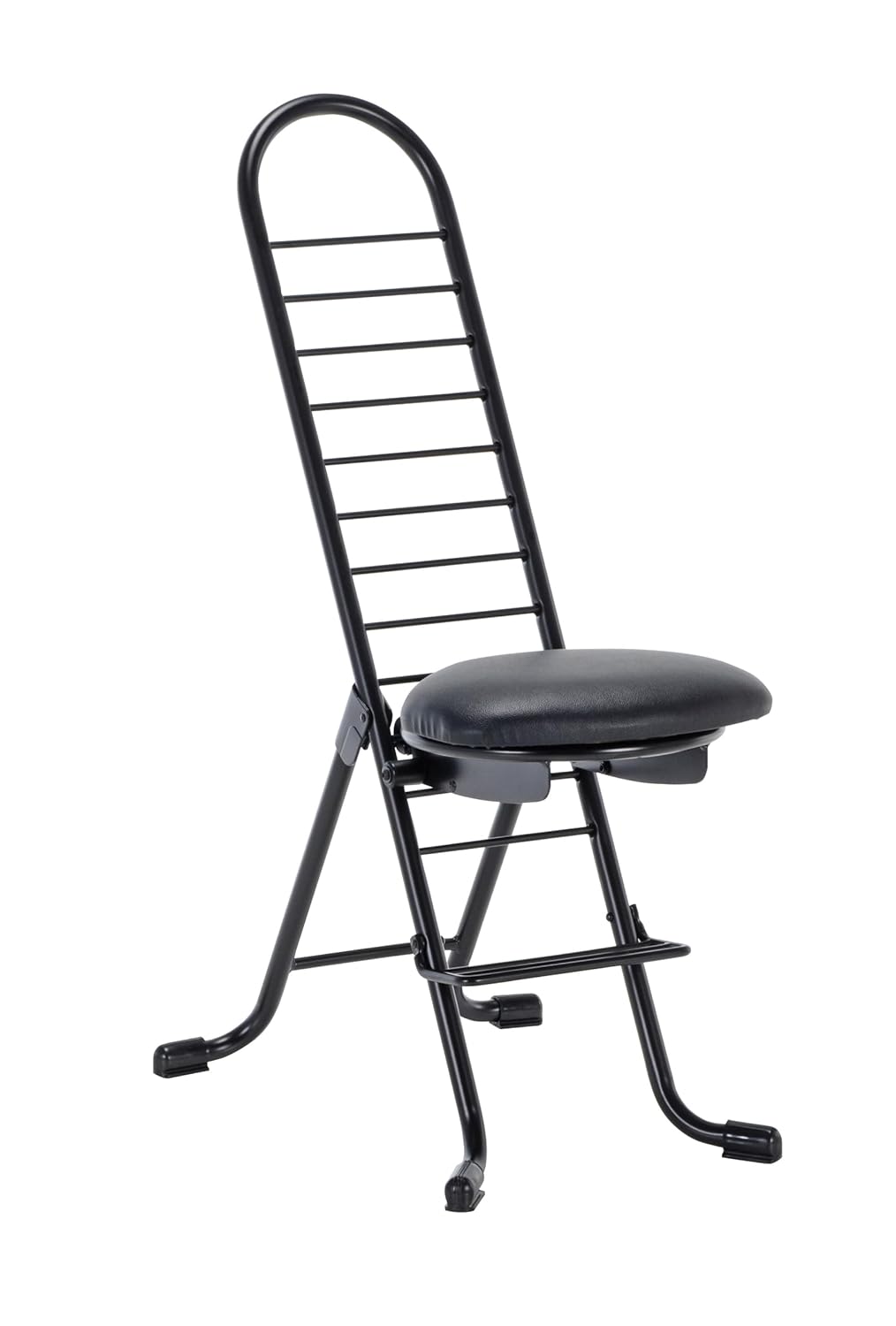 Vestil CPRO-600S Ergonomic Worker Chair - Swivel Seat, 220 lb. Capacity, Seat 14"W x 12"Lx14-1/2"-35-1/2"H, Overall Dimensions 16-3/4"Wx21-1/4"Lx36-5/8"H