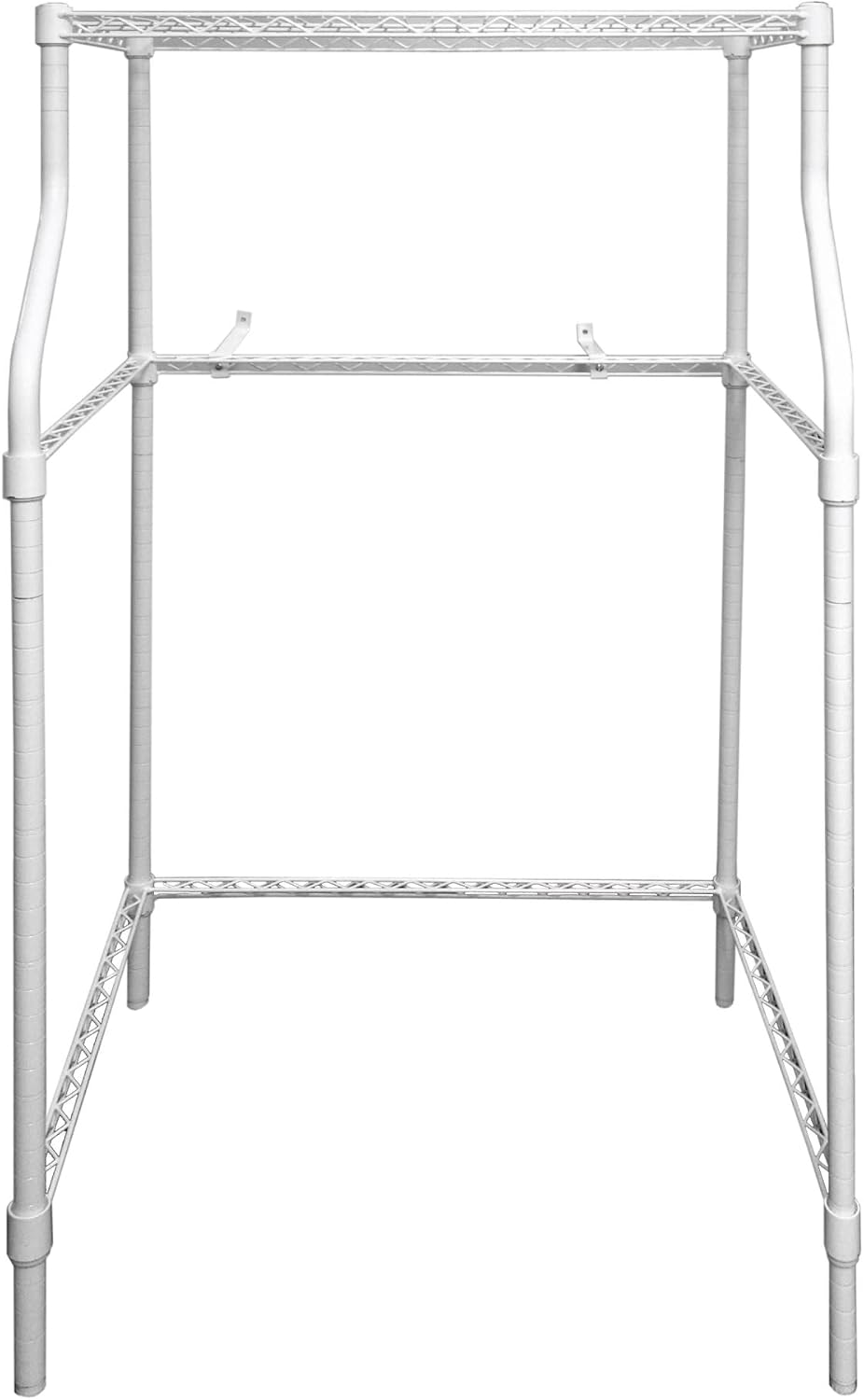 Magic Chef Compact Home Laundry Stand with Upper Dryer Shelf, White