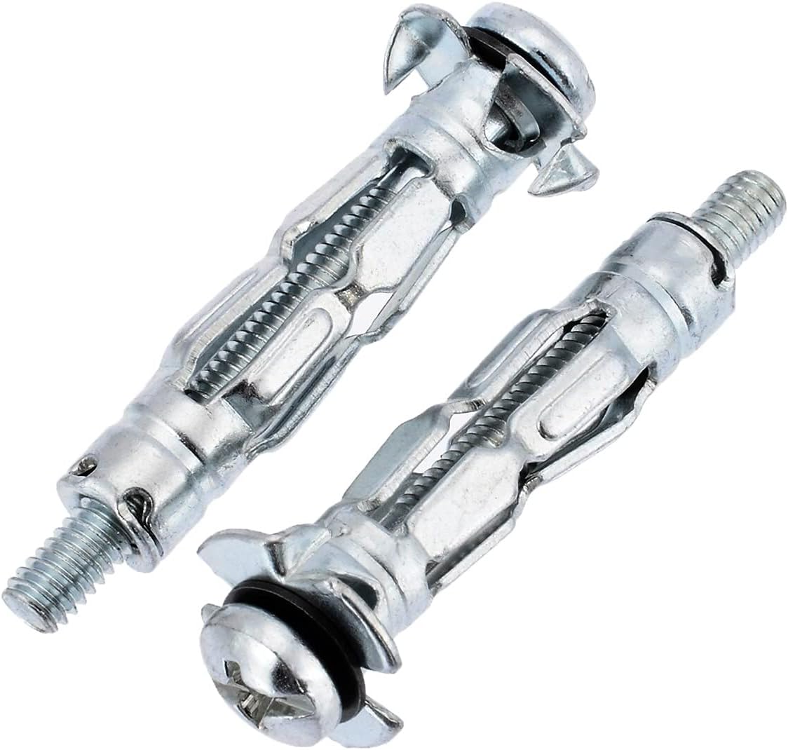 fiXte® Pack of 20 M4 x 38mm Heavy Duty Metal Plasterboard Cavity Wall Fixings Anchors Plugs