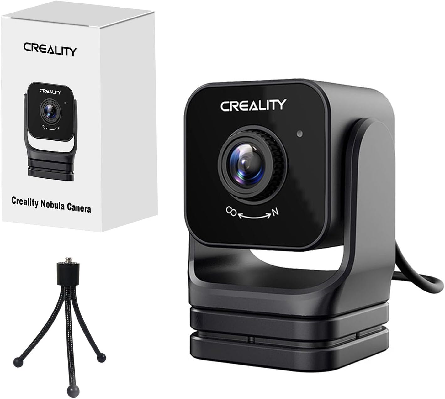 Creality Nebula Camera with Night Vision Monitoring WiFi Auto Generate Time-Lapse Video for Ender-3 V3 KE/CR-10 SE/Sonic Pad/Nebula Pad/HALOT-MAGE