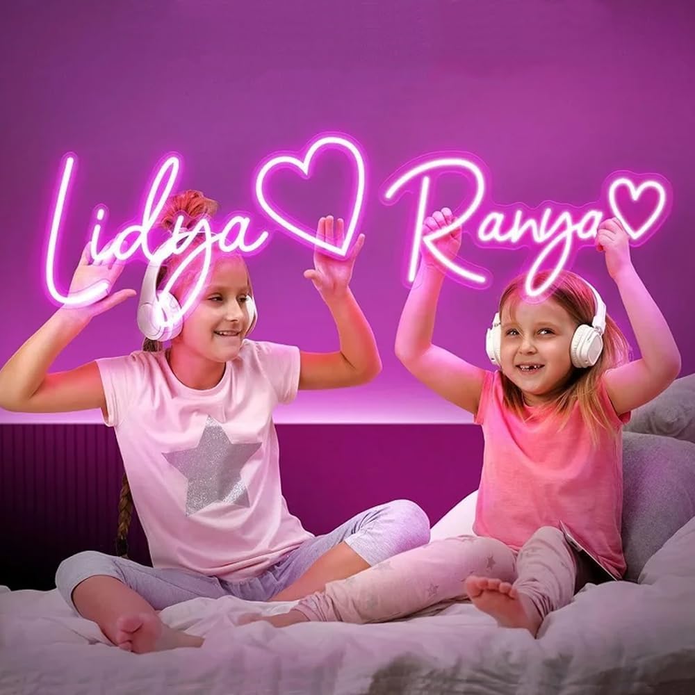 Custom Neon Sign Personalized Neon Light Sign Customizable for Wall Decor, Personalized Name Signs for Wedding Birthday Party Gift Bar Game Room Home Bedroom Shop