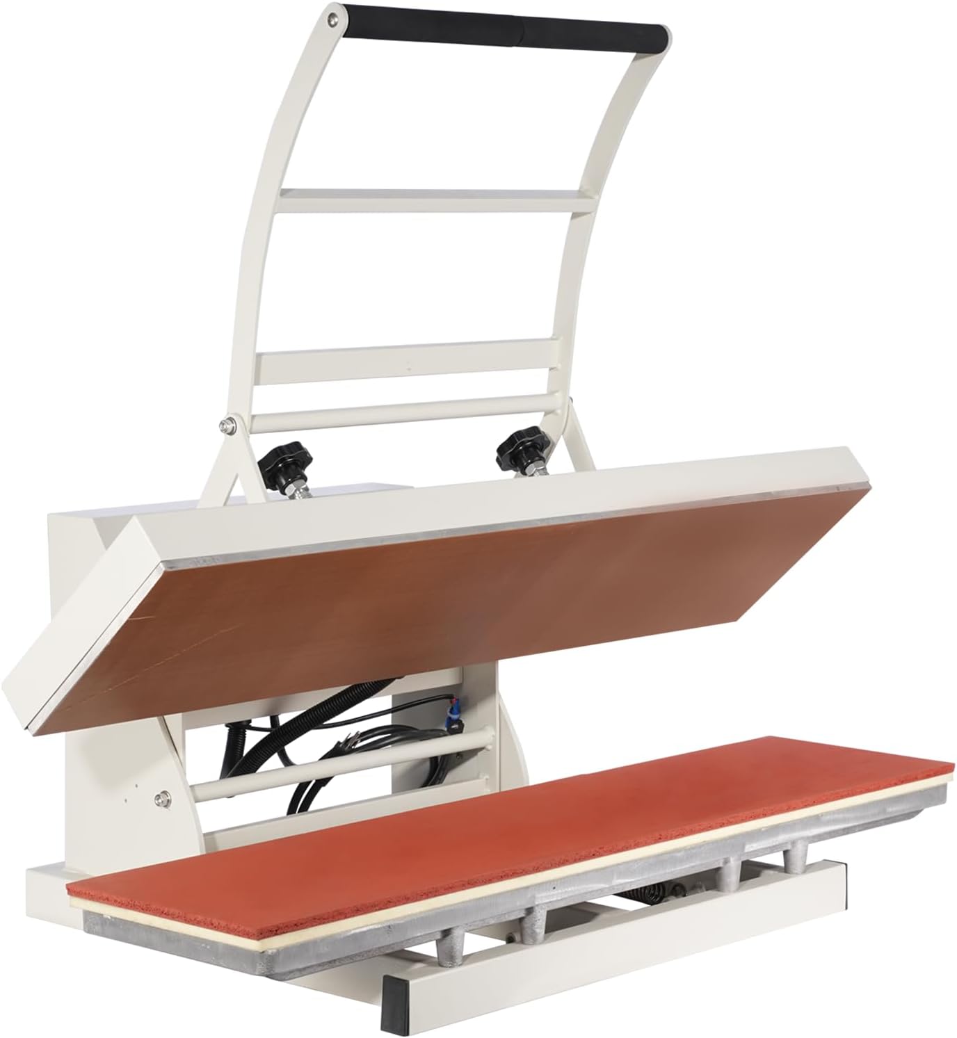 10x40 Large Heat Press Machine 110V 1800W - Manual Industrial-Grade Heat Press for Oversized Team Jerseys, Automotive Leather, Home Textiles & Pet Gear