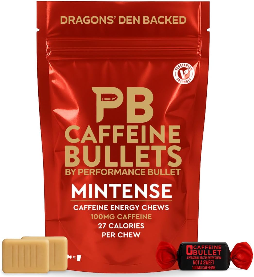 100mg Caffeine Energy Chews | Mint | 16 Count | Performance Bullet