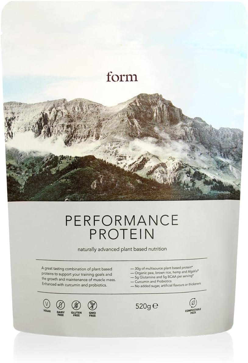 Form Performance Protein - Vegan Protein Powder - 30g of Plant Based Protein Powder per Serving, with BCAAs. Perfect Post Workout. Tastes Great with Just Water!(Chocolate Hazelnut)