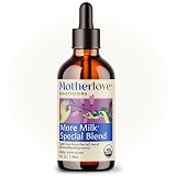 Motherlove More Milk Special Blend Tincture (4 oz Value Size) Herbal Lactation Supplement w/Goat’s Rue to Build Breast Tissue & Support Breast Milk Supply—USDA Certified Organic, Vegan, Soy-Free