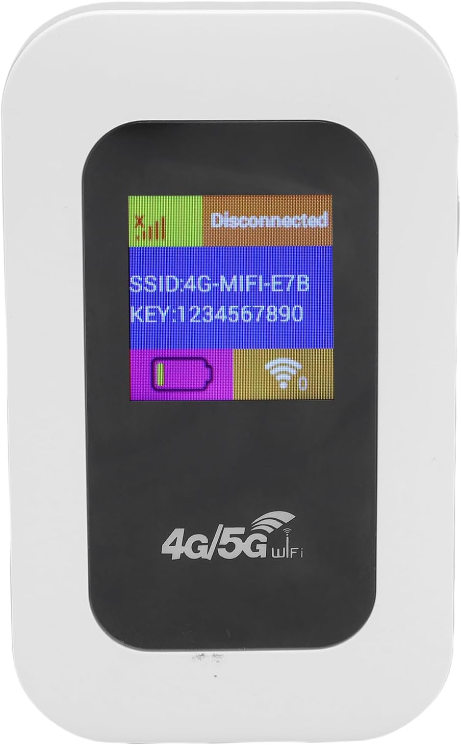WiFi Mobile Hotspot, 300Mbps High Speed 4G Unlocked WiFi Hotspot Device, Wireless Network Portable Router with SIM Card Slot for Travel, Support 10 Users