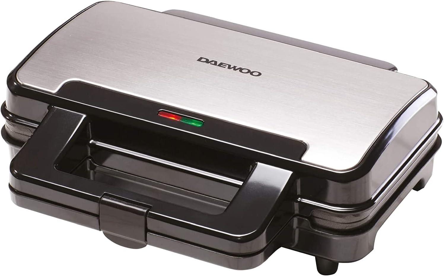 Daewoo Deep Fill Sandwich Toaster 900W, Non-Stick Toastie Maker with Locking Clip, Dual Indicator Lights, Sandwich Press for Crispy Sealed Toasties – Easy Clean Compact Design