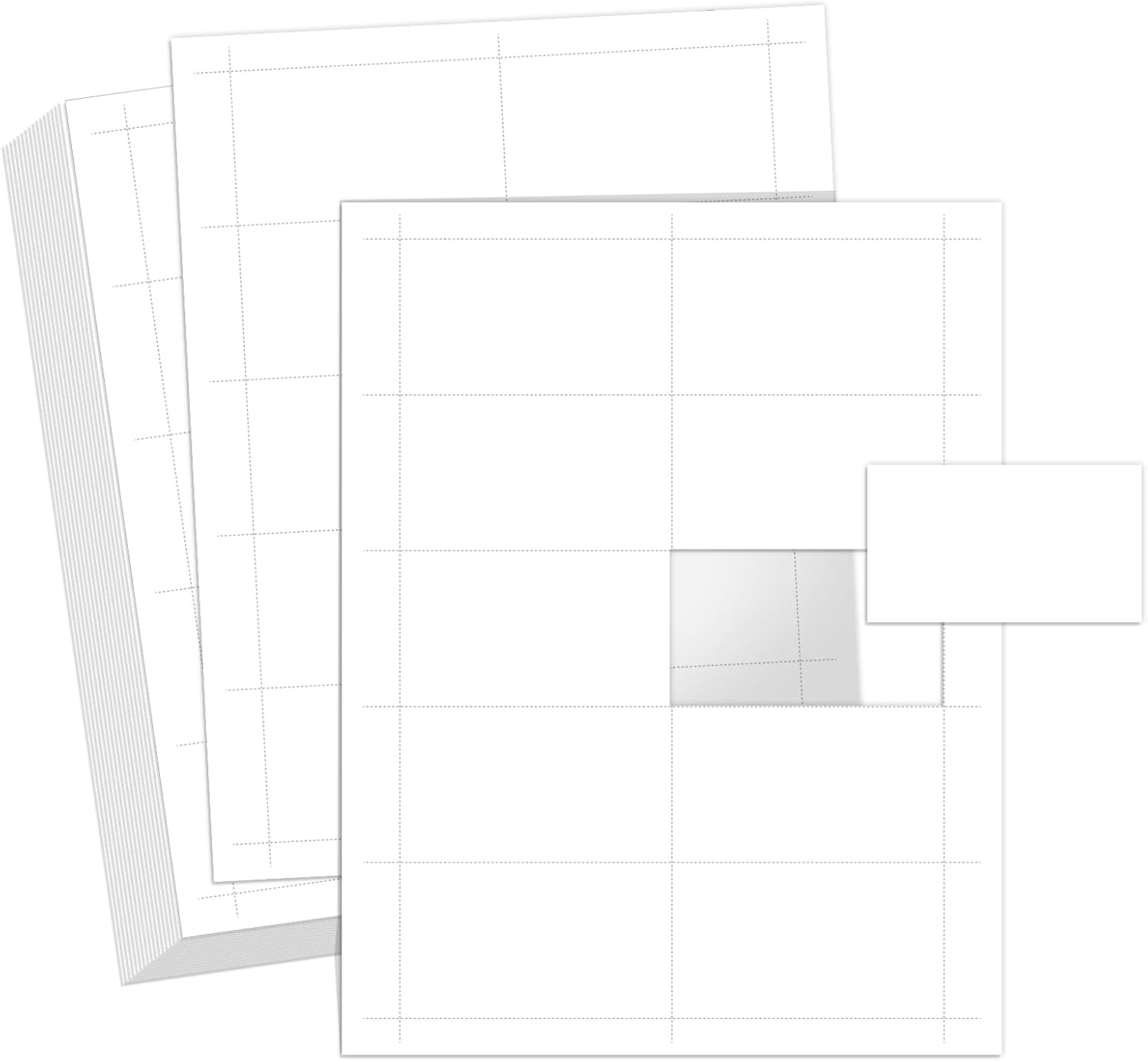 300 PCS Printable Business Card Thick Business Cards, 3.5" x 2" Blank Business Card Paper Compatible with Laser & Inkjet Printer, Double-sided Printing, Matte White Paper, 10 Cards/Sheet