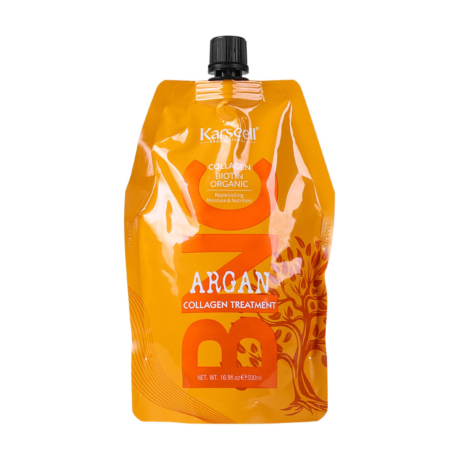 Karseell Hair Treatment Conditioner, 16.9 Fl Oz (500ml) - Deep Repairing with Argan Oil & Keratin for Dry, Damaged, Curly, Bleached Hair
