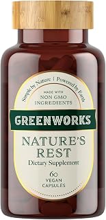 Greenworks Nature's Rest - Advanced Daily Sleep Support with Valerian, Chamomile, Passionflower, Ashwagandha, Lavender, Lemon Balm, Hops Flower & Jujube Seed - Organic, Vegan, Non-GMO (30 Servings)