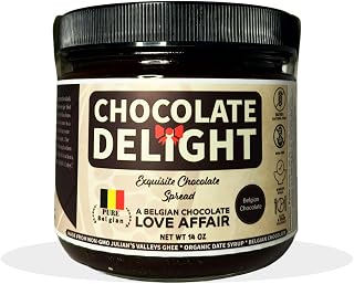 Chocolate Delight Spread Made with Julian’s Valleys Ghee Butter/Dates Syrup/Belgium Chocolate - 14OZ Non-GMO, Lactose Free, Gluten Free, Paleo & Keto Friendly