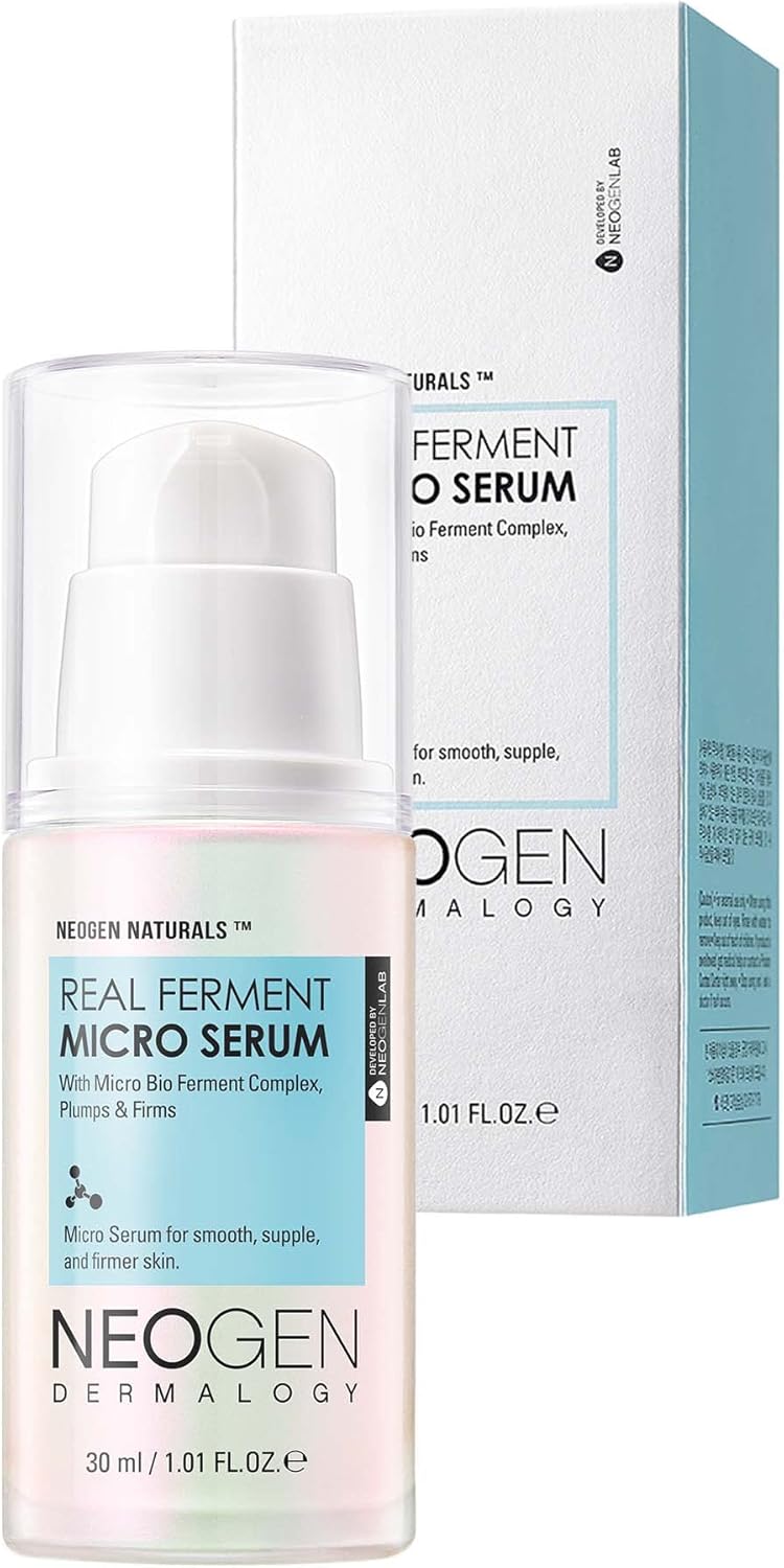 DERMALOGY by NEOGENLAB Real Ferment Micro Serum 1.01 Fl Oz (30 ml) - Facial Serum with Naturally Fermented ingredients (Rice) & Hyaluronic Acid for Hydrated, Brightened and Healthy skin