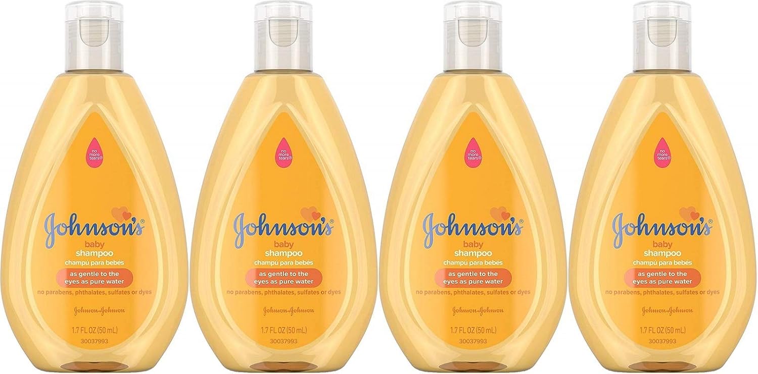 Johnson's Baby Shampoo, Travel Size, 1.7 Ounce (Pack of 4)