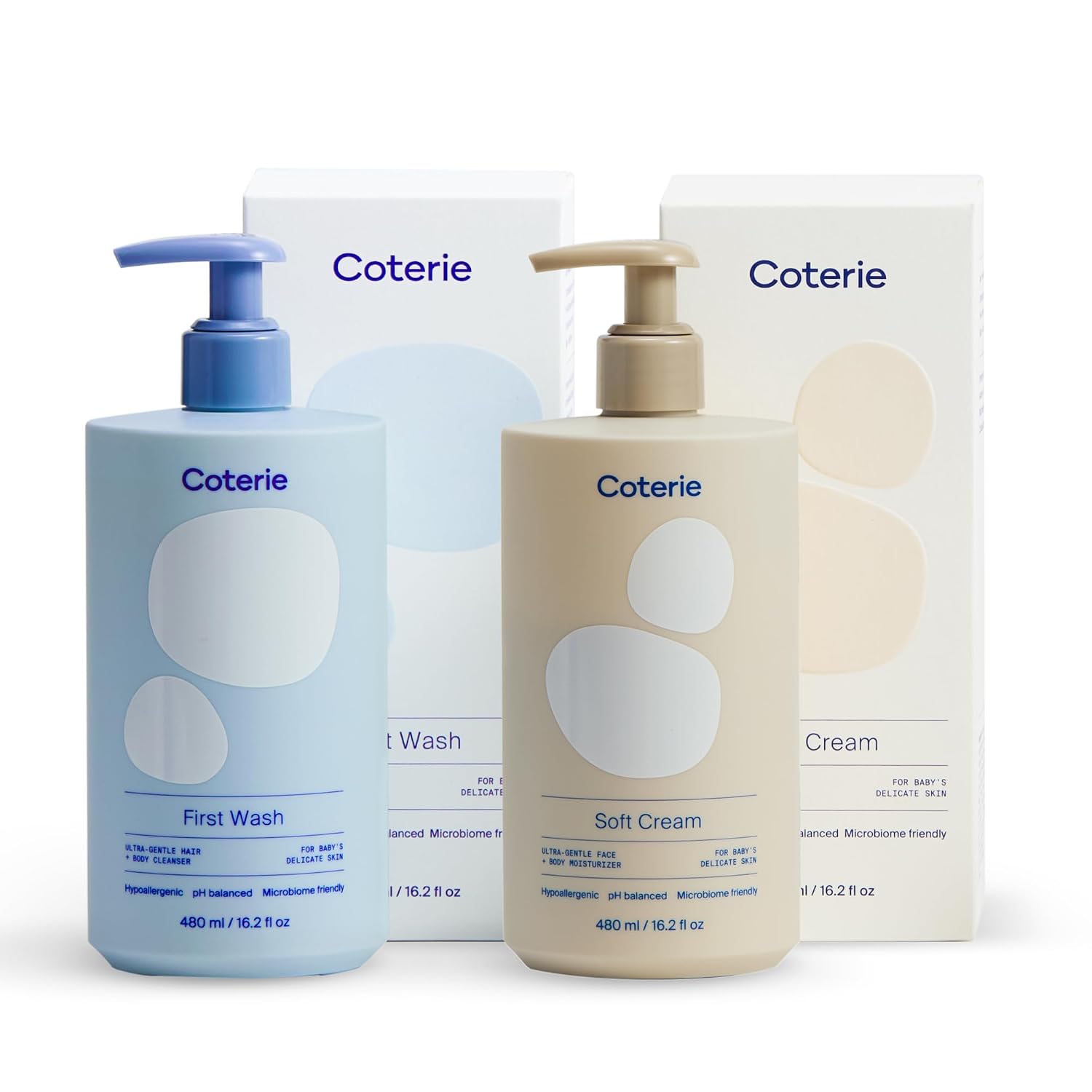 Coterie Baby Bath Skincare Essentials Set | Shampoo & Body Wash + Lotion