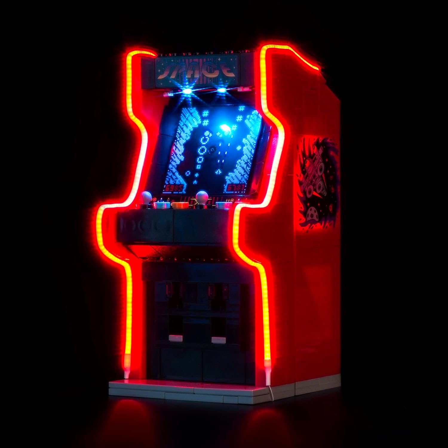 LocoLee Led Light Set Compatible with Lego 40805 Arcade Machine Led Decoration Lighting Kit Compatible with Lego 40805 Building Blocks Model,Only Lights Set,No Model