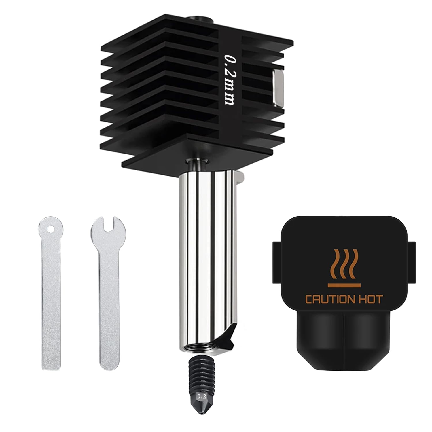 HIKUDIY 0.2mm Bambu Lab A1/A1 Mini Hotend, 3D Printer Parts Replacement Print Head for Bambu Lab A1/A1 Mini 3D Printer