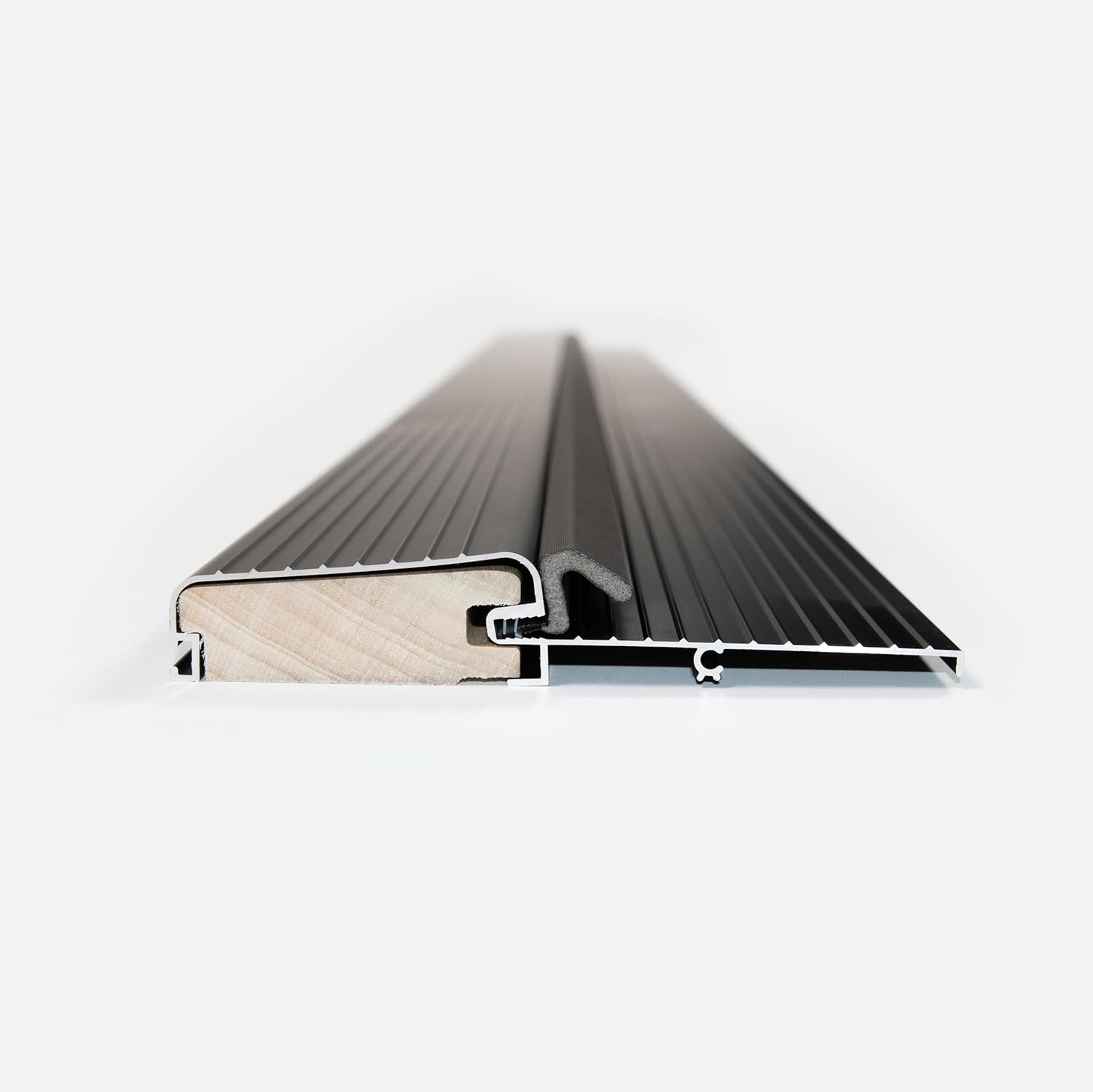Heavy Duty Aluminum Outdoor Swing Threshold for Residential and Commercial Use. Easy to Install Wheater Proof Durability Easy to Use for All Outswing Doors. Multiple Sizes Available (Black, 95 inch)