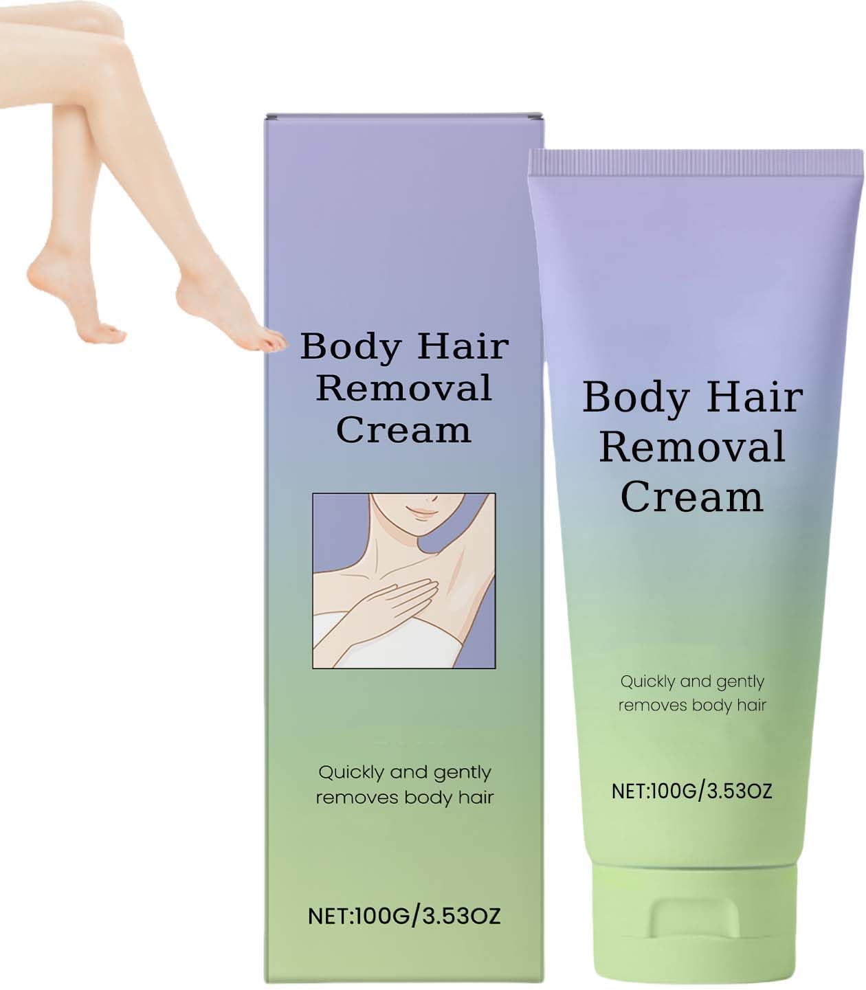 2025 New Body Facia Hair Remover Cream，painless Hair Remover，moisturizing，gentle and Non-irritating，for Upper Lip and Chin for Face Body Sensitive Skin，for Women and Men (1pcs)