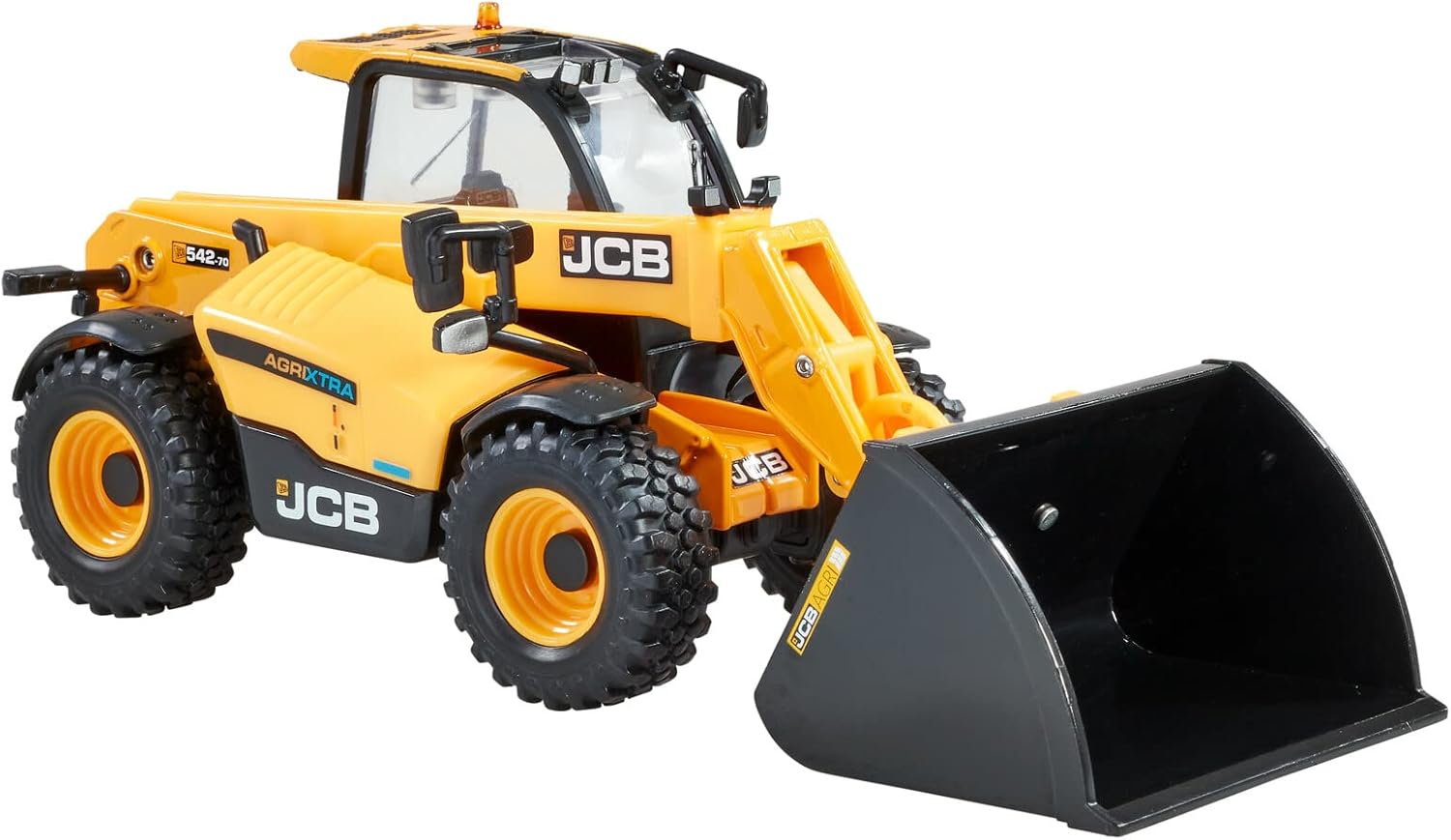 Britains JCB Age 3+ AGRIXTRA Loadall Farm Toys - Telescopic Handler - 1:32 JCB AGRI Truck - Collectable Tractor Toy - 1:32 Scale Farm Toys - Suitable For Collectors And Kids - 3 Year Plus, Yellow