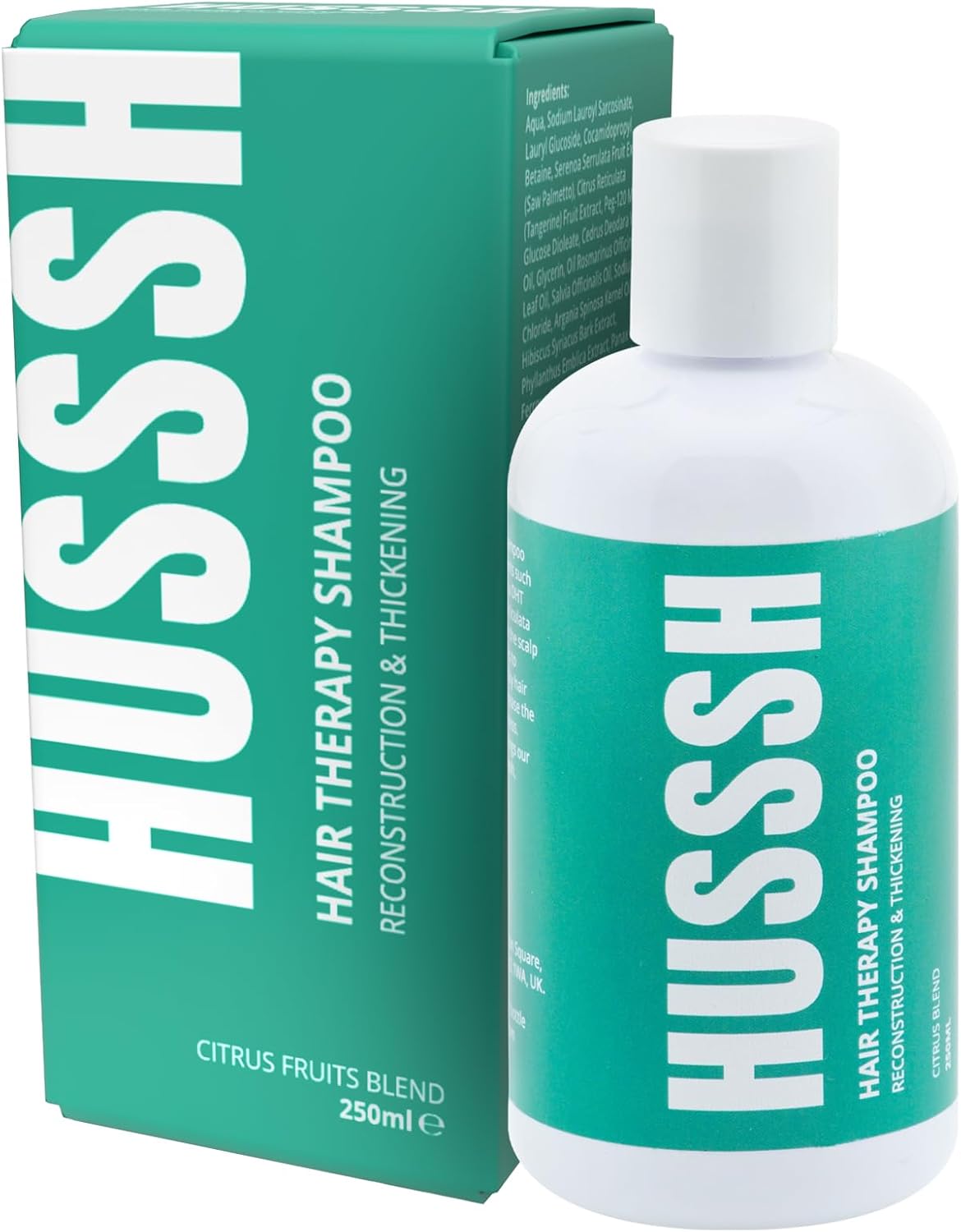 HUSSSH® Hair Loss Recovery Shampoo – Hair Regrowth & Thinning Treatment – Natural Oils & Plant Extracts